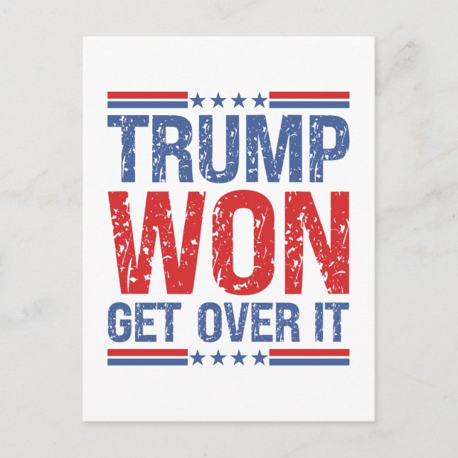 Cartão Postal Trump Won supere isso (Frente)