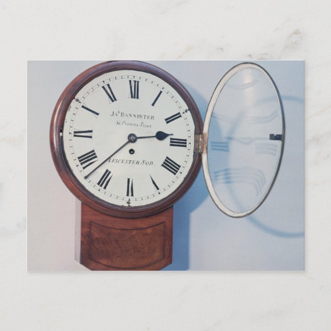 Cartão Postal Trunk dial clock, Londres, 1850 (Frente)