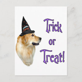 Cartão Postal Truque do ouro Retriever