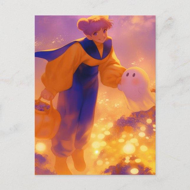 Cartão Postal Truque ou Tratamento (Frente)