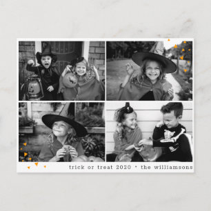 Cartão Postal Truque ou tratamento de hospedagem de Dias de as B