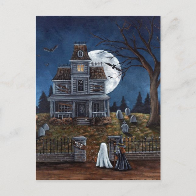 Cartão Postal Truque ou Tratar (Frente)