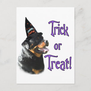Cartão Postal Truque Rottweiler
