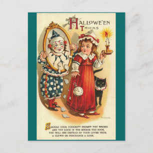 Cartão Postal Truques de Halloween
