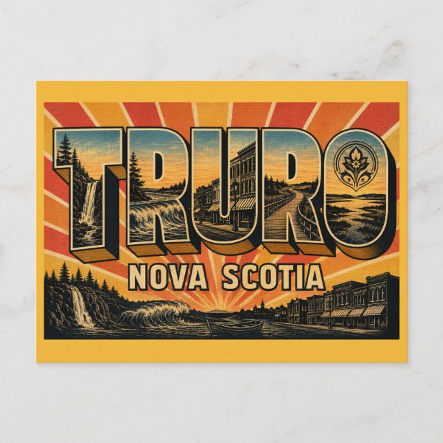 Cartão Postal Truro Nova Scotia HUB de Nova Scotia (Frente)