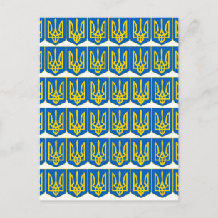 Cartão Postal Tryzub Ucraniano