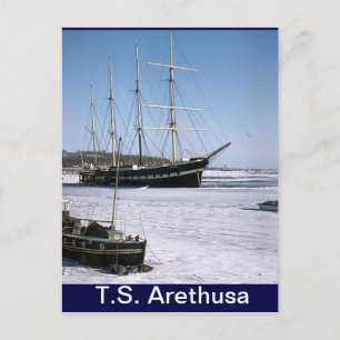 Cartão Postal TS Arethusa, limite de gelo