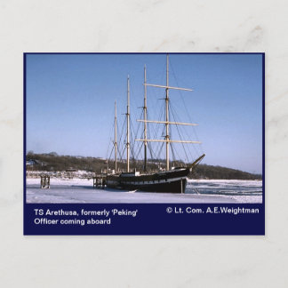 Cartão Postal TS Arethusa, limite de gelo