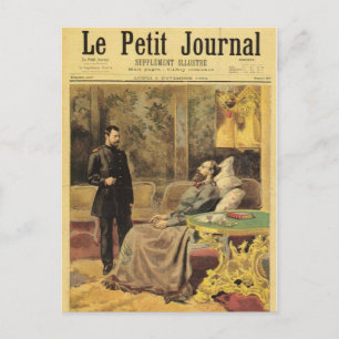 Cartão Postal Tsar Nicolas e Pai 1894 Romanov Rússia #116