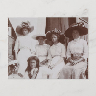 Cartão Postal Tsarina da Rússia & Olga, Tatiana, Marie Romanov
