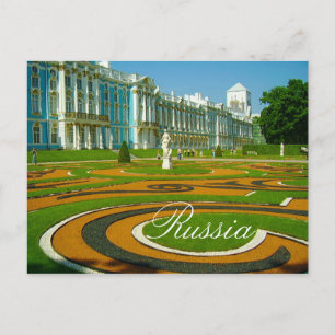 Cartão Postal Tsarskoye Selo Pushkin Cathrine Palace Rússia