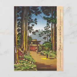 Cartão Postal Tsuchiya Koitsu Sketches de lugares famosos no Jap