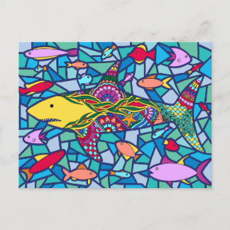 Cartão Postal Tubarão-mosaico