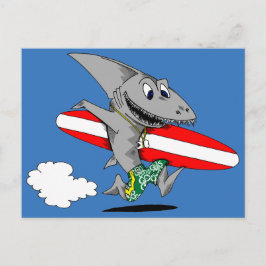 Cartão Postal Tubarão surf