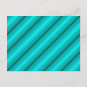 Cartão Postal Tubos abstrato em Teal