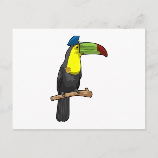 Cartão Postal Tucano como policial Polícia (Frente)