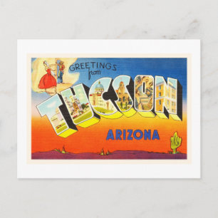 Cartão Postal Tucson Arizona AZ Antiga Viagens vintage Souvenir