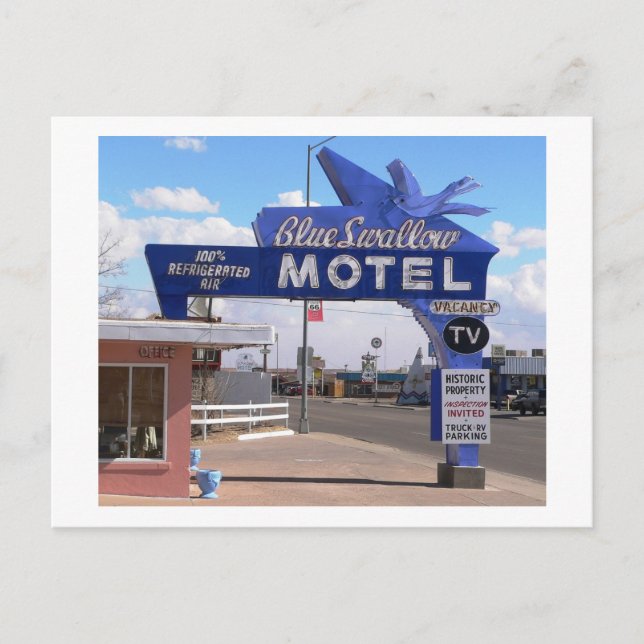 Cartão Postal Tucumcari, Novo México, Rte. Motel 66 (Frente)