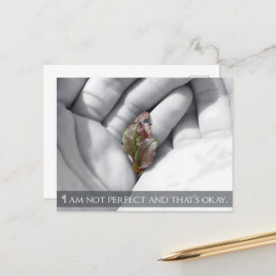 Cartão Postal "Tudo bem" Afirmação de Motivação