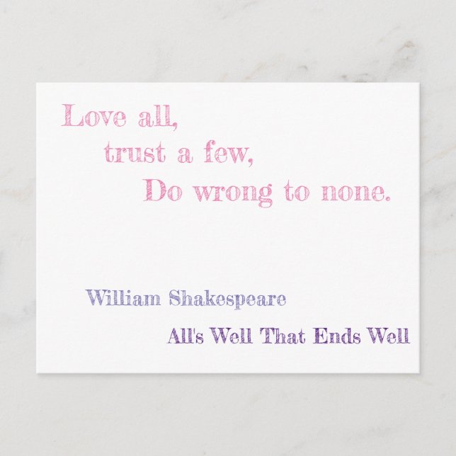 Cartão Postal Tudo Bem Quando Acaba Bem (Frente)