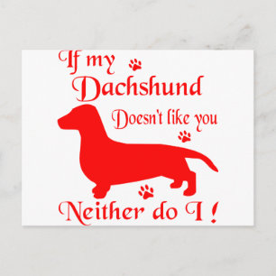 CARTÃO POSTAL TUDO DACHSHUND