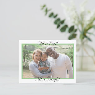 Cartão Postal Tudo é Bem, tudo é um bom Natal