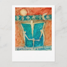 Cartão Postal Tudo está conectado e coexiste.
