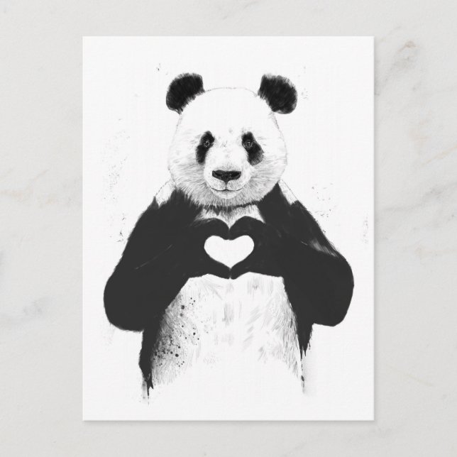 Cartão Postal Tudo que você precisa é amor (Frente)