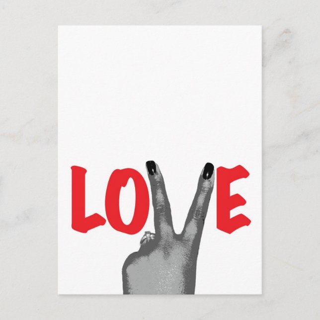Cartão Postal Tudo que você precisa é amor (Frente)