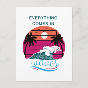 Cartão Postal Tudo Vem em Ondas