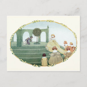 Cartão Postal Tudor Princess e Maids por H. Willebeek Le Mair