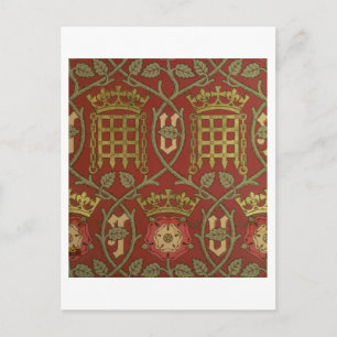 Cartão Postal 'Tudor Rosa', papel de parede de reprodução proj