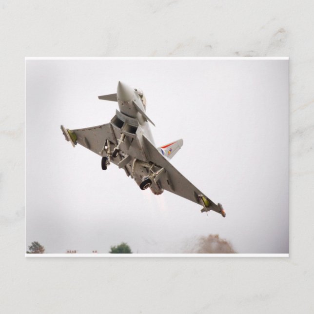 CARTÃO POSTAL TUFÃO DE EUROFIGHTER (Frente)