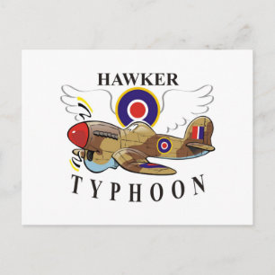 Cartão Postal tufão de hawker