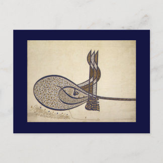 Cartão Postal Tughra de Suleiman