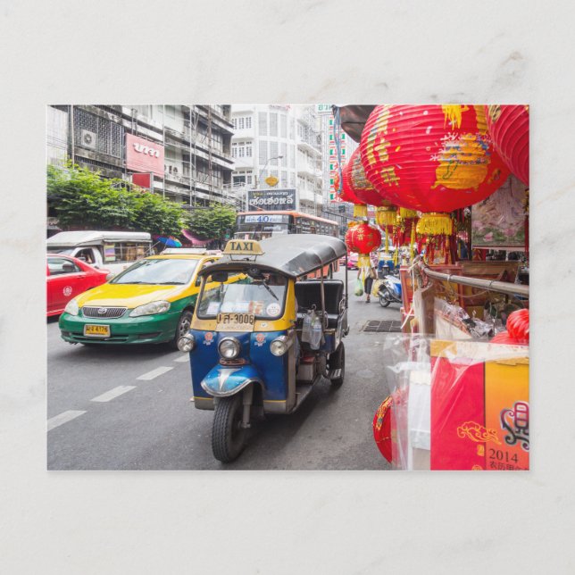 Cartão Postal Tuk tuk, Bangkok (Frente)
