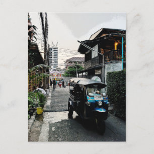 Cartão Postal Tuk Tuk Em Banguecoque Na Tailândia