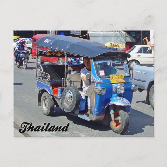 Cartão Postal Tuk Tuk Thailand Posta Card (Frente)