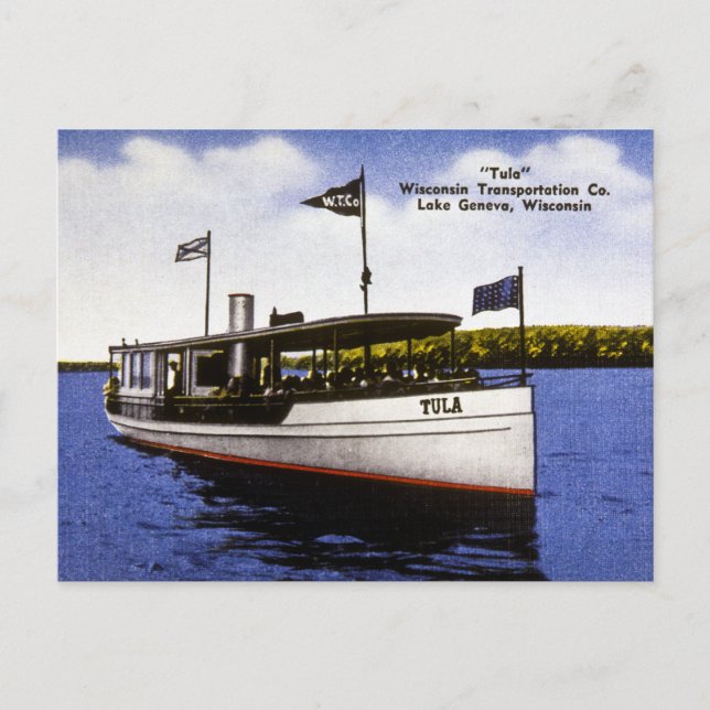 Cartão Postal "Tula" Wisconsin Transportation Co. (Frente)