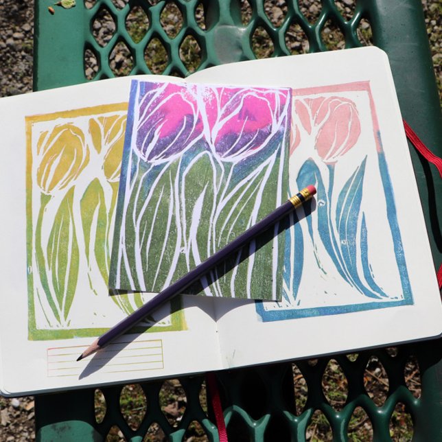 Cartão Postal Tulip Gardening Art (Criador carregado)