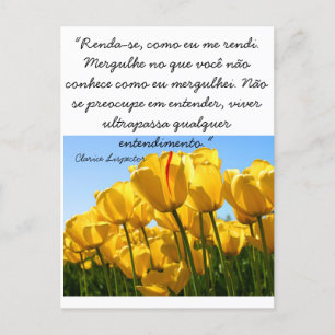 Cartão Postal - Tulipas - Clarice Lispector