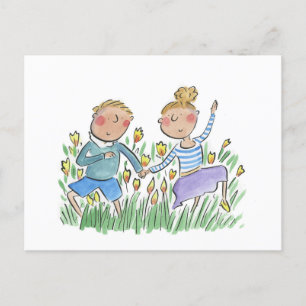 Cartão Postal Tulipas Dançantes