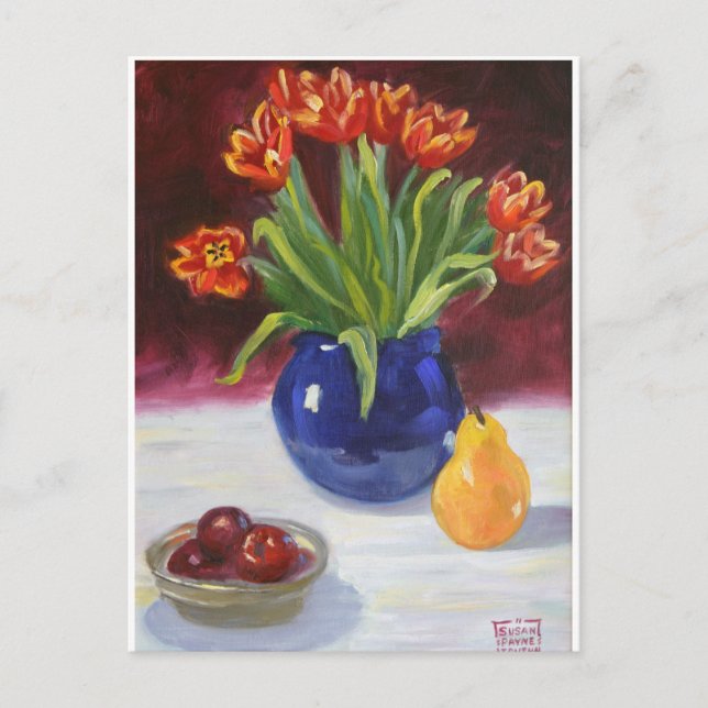Cartão Postal Tulipas de Abril (Frente)