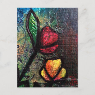 Cartão Postal Tulipas Pintadas