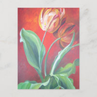 Tulipas Vermelhas e Amarelas Artísticas