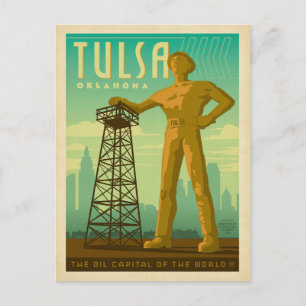 Cartão Postal Tulsa, OK - Capital Petrolífero