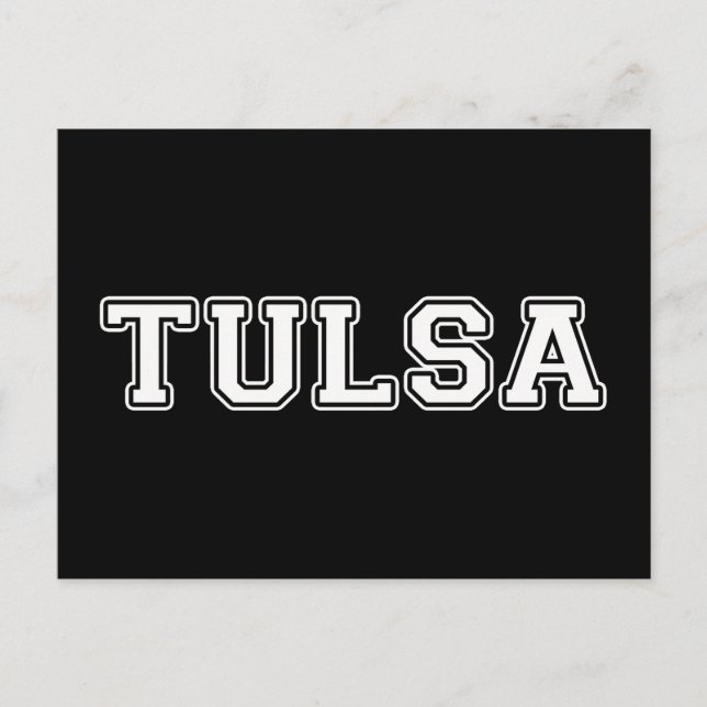 Cartão Postal Tulsa Oklahoma (Frente)