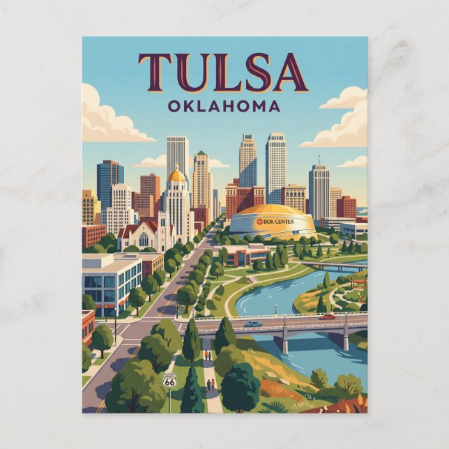 Cartão Postal Tulsa, Oklahoma (Frente)