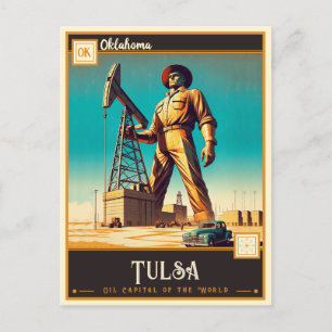 Cartão Postal Tulsa, Oklahoma Vintage