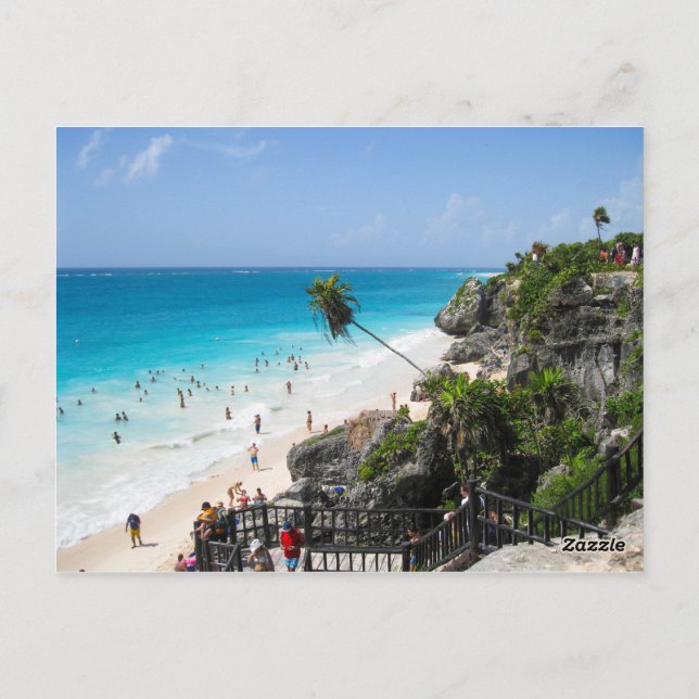 Cartão Postal Tulum Beach Mexico (Verso)